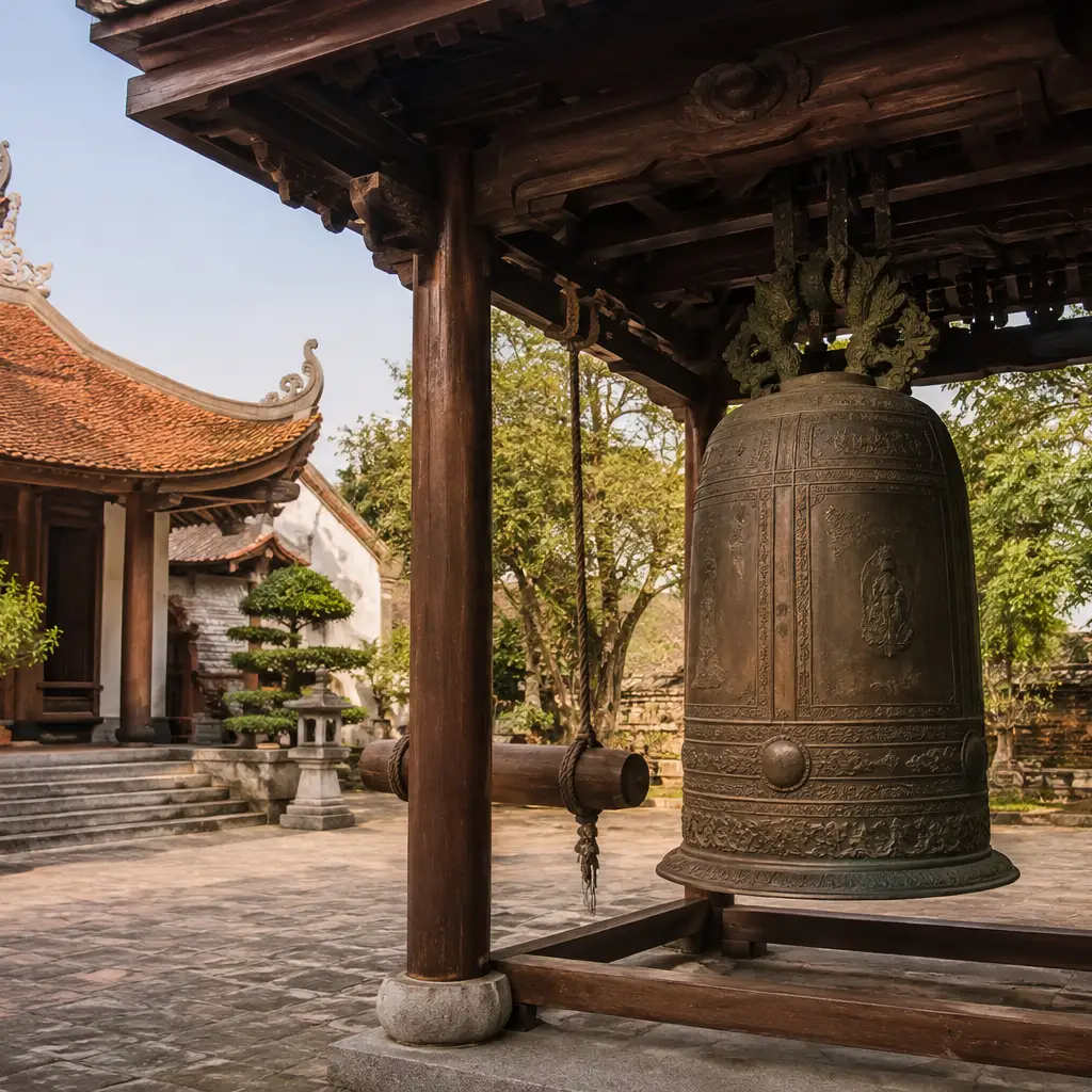 Thử âm chuông đồng trước bàn giao